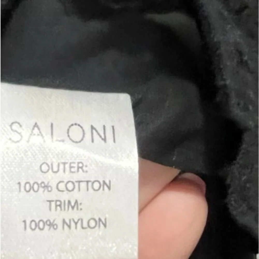SALONI Bea Pintuck Ruffle Cap Sleeve Embroidered Cotton Mini Dress Size 4 ** - Picture 8 of 12